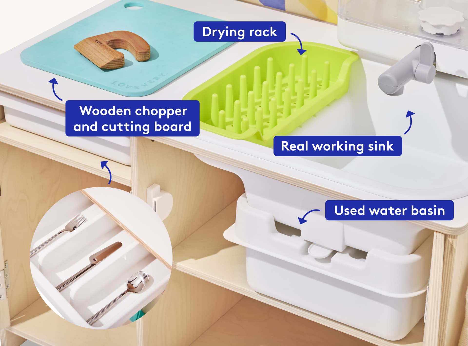 Lovevery Real Life Play Kitchen Accessories