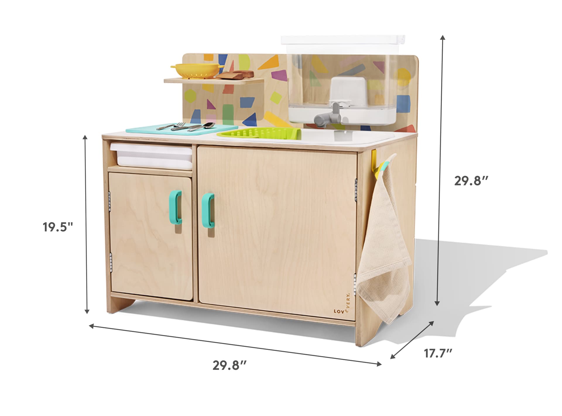 Lovevery Real Life Play Kitchen Dimensions